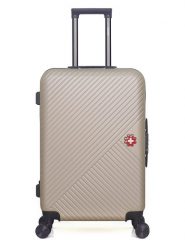 SWISS KOPPER Walizka "Spiez" w kolorze beżowym - 41 x 65 x 26 cm rozmiar: onesize. Brązowe walizki SWISS KOPPER, bez wzorów, z materiału. Za 173.99 zł.