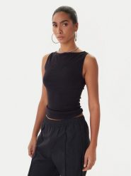 Juicy Couture Top Mia JCWCT225315 Czarny Slim Fit. Czarne topy damskie Juicy Couture, xxs, bez wzorów, bez ramiączek. Za 179.99 zł.