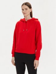 Tommy Hilfiger Bluza Flag WW0WW41245 Czerwony Relaxed Fit. Czerwone bluzy bez kaptura damskie Tommy Hilfiger, m, z bawełny. Za 399.99 zł.