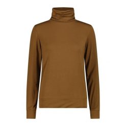 Damski sweter z okrągłym dekoltem CMP. Brązowe swetry klasyczne damskie CMP, na zimę, z wełny, bez kołnierzyka. Za 308.00 zł.