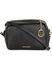 Mia Tomazzi Skórzana torebka w kolorze czarnym - 23 x 16 x 11 cm rozmiar: onesize. Czarne torebki klasyczne damskie Mia Tomazzi, bez wzorów, z materiału, bez dodatków. Za 173.99 zł.