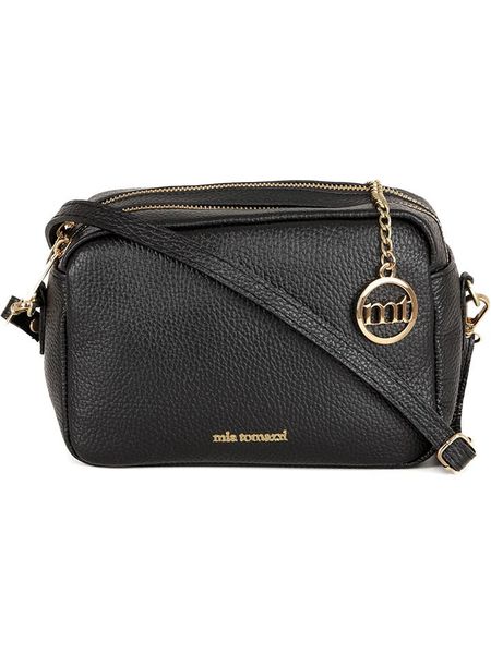 Mia Tomazzi Skórzana torebka w kolorze czarnym - 23 x 16 x 11 cm rozmiar: onesize. Czarne torebki klasyczne damskie Mia Tomazzi, bez wzorów, z materiału, bez dodatków. Za 173.99 zł.