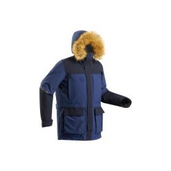 Arctic trekking Parka 500 Extra Warm. Niebieskie parki damskie FORCLAZ, s, bez wzorów, z elastanu. Za 999.99 zł.