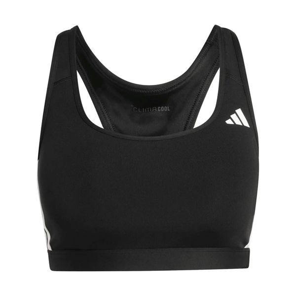 Biustonosz dla kobiet adidas Optime Essentials. Białe biustonosze sportowe damskie Adidas, bez wzorów, z materiału. Za 175.45 zł.