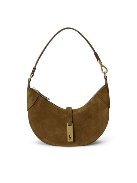 Polo Ralph Lauren Torebka 428922880015 Zielony. Zielone torebki klasyczne damskie Polo Ralph Lauren, bez wzorów, ze skóry, bez dodatków. Za 2,199.00 zł.