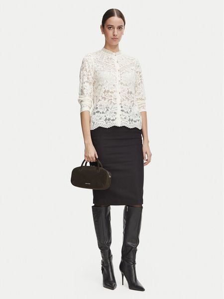 Morgan Spódnica ołówkowa 242-JROSE.F Czarny Slim Fit. Czarne spódniczki damskie Morgan, bez wzorów, z bawełny, ołówkowe. Za 299.99 zł.