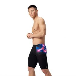 Spodenki pływackie męskie Speedo Ml Placement Printed Jammer Am. Czarne szorty męskie Speedo, bez wzorów, z materiału, wakacyjne. Za 169.99 zł.