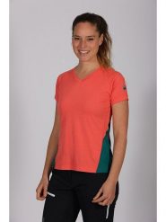 Maul Sport Koszulka funkcyjna "Soinwand 4 fresh" w kolorze różowo-turkusowym rozmiar: 34. Różowe bluzki sportowe damskie Maul Sport, z materiału, bez kołnierzyka, bez ramiączek. Za 75.51 zł.