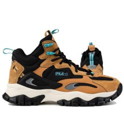 Buty męskie wysokie sneakersy sportowe Fila RAY TRACER TR2 MID. Brązowe buty sportowe na co dzień męskie Fila, na zimę, bez zapięcia. W wyprzedaży za 299.00 zł.