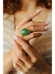 Pierres delicates Pozłacany pierścionek z tygrysim okiem rozmiar: onesize. Żółte pierścionki damskie Pierres delicates, pozłacane. Za 126.45 zł.