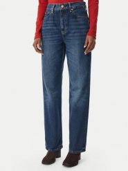 Tommy Hilfiger Jeansy WW0WW51407 Niebieski Straight Leg. Niebieskie jeansy damskie Tommy Hilfiger. Za 551.99 zł.