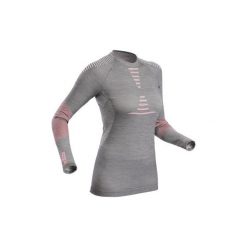 Koszulka narciarska 900 XWARM damska. Czerwone t-shirty damskie WED'ZE, m, bez wzorów, z elastanu, bez kołnierzyka. Za 199.99 zł.