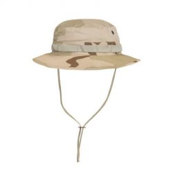 Kapelusz turystyczny z odpinaną osłoną karku US Desert. Brązowe kapelusze damskie HELIKON-TEX, bez wzorów. Za 50.99 zł.