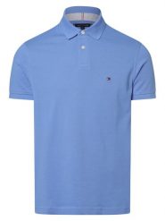 Tommy Hilfiger koszulka polo Mężczyźni Bawełna niebieski, XL. Niebieskie koszulki polo męskie Tommy Hilfiger, m, bez wzorów, z bawełny, bez ramiączek. Za 379.95 zł.