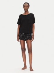 Hunkemöller Piżama 301485 Czarny Regular Fit. Czarne piżamy damskie Hunkemöller, xs, bez wzorów, z wiskozy, bez ramiączek. Za 79.99 zł.