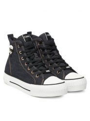 KARL LAGERFELD Trampki KL60444D Granatowy. Niebieskie trampki i tenisówki damskie Karl Lagerfeld, bez wzorów, z materiału. Za 369.99 zł.