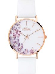S. Oliver Zegarek kwarcowy w kolorze różowozłoto-białym rozmiar: onesize. Białe, analogowe zegarki damskie S.Oliver, metalowe. Za 121.99 zł.