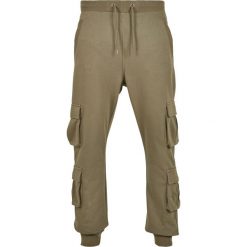 Spodnie Urban Classics double pocket terry. Zielone spodnie materiałowe męskie Urban Classics, bez wzorów. Za 221.50 zł.