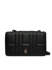 Tommy Hilfiger Torebka Th Feminine Conv Crossover AW0AW17454 Czarny. Czarne listonoszki damskie Tommy Hilfiger, bez wzorów, ze skóry, bez dodatków. Za 449.99 zł.