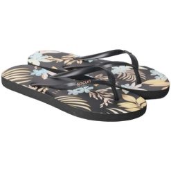 Japonki plażowe damskie Rip Curl Sun Dance 90. Klapki damskie Rip Curl, bez wzorów, z gumy, bez obcasa. Za 39.99 zł.