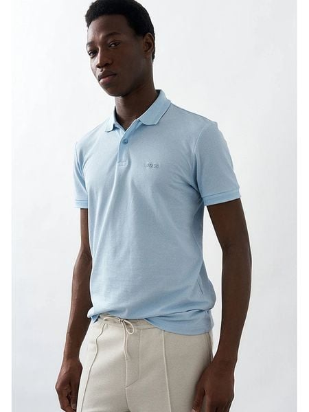 Hugo Boss Fashion Koszulka polo w kolorze błękitnym rozmiar: 3XL. Niebieskie koszulki polo męskie Hugo Boss Fashion, xl, bez wzorów, z bawełny, bez ramiączek. Za 197.17 zł.