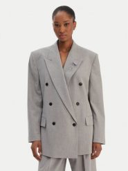 HUGO Marynarka Antegi 50554018 Szary Relaxed Fit. Szare marynarki i żakiety damskie Hugo, bez wzorów, z syntetyku. Za 1,549.00 zł.