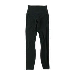 Spodnie legginsy damskie do jogi i siłowni czarne. Czarne legginsy damskie LULULEMON, l, bez wzorów, z materiału. Za 149.06 zł.