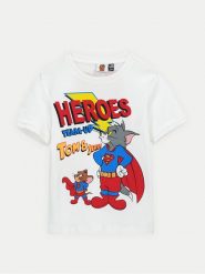Original Marines T-Shirt DFPV2031CM Biały Regular Fit. Białe t-shirty chłopięce Original Marines, bez wzorów, z bawełny, bez ramiączek. Za 49.99 zł.