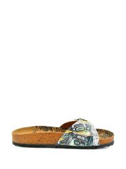 Calceo Klapki ze wzorem rozmiar: 41. Białe klapki damskie Calceo, bez wzorów, bez obcasa. Za 122.09 zł.