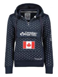 Canadian Peak Bluza "Gyrelle" w kolorze granatowym rozmiar: M. Niebieskie bluzy z kapturem damskie Canadian Peak, m, z bawełny. Za 122.96 zł.