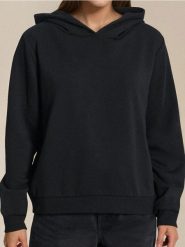 Bluza z kapturem i kieszenią - czarny. Czarne bluzy z kapturem damskie Sinsay, l. Za 29.99 zł.
