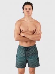 Brunotti Szorty kąpielowe "Preves" w kolorze błękitno-antracytowym rozmiar: M. Czarne szorty sportowe męskie BRUNOTTI, m, outdoorowe. Za 82.99 zł.