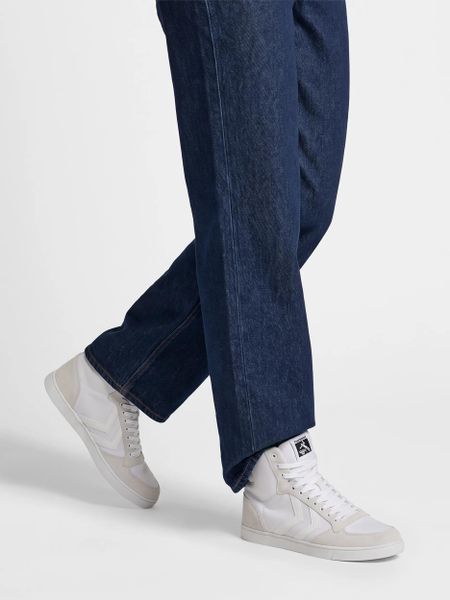 Buty sportowe dla dorosłych Hummel Slimmet stadil tonal high. Białe buty sportowe na co dzień damskie HUMMEL, bez wzorów, z materiału, trekkingowe. Za 289.29 zł.