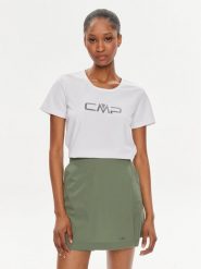 CMP Koszulka techniczna 39T5676P Biały Regular Fit. Białe bluzki sportowe damskie CMP, bez wzorów, z syntetyku, bez ramiączek. Za 59.99 zł.