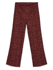 Vero Moda Spodnie w kolorze brązowym rozmiar: L. Brązowe spodnie materiałowe damskie Vero Moda, bez wzorów, z koronki. Za 83.03 zł.