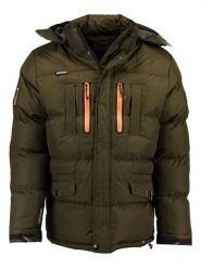 Geographical Norway Kurtka zimowa "Basilboli" w kolorze khaki rozmiar: XXL. Brązowe kurtki męskie Geographical Norway, na zimę, xxl, bez wzorów, bez kaptura. Za 305.29 zł.