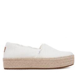 Espadryle Toms. Białe espadryle damskie Toms, bez wzorów, bez obcasa. Za 389.99 zł.