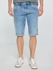 Szorty męskie jeansowe niebieskie Conner 298. Niebieskie szorty męskie Big Star, na lato, bez wzorów, z denimu, klasyczne. Za 199.99 zł.