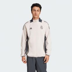 Bluza Real Madrid Tiro 24 Competition Presentation. Fioletowe bluzy bez kaptura męskie Adidas, xs, z materiału. Za 296.25 zł.