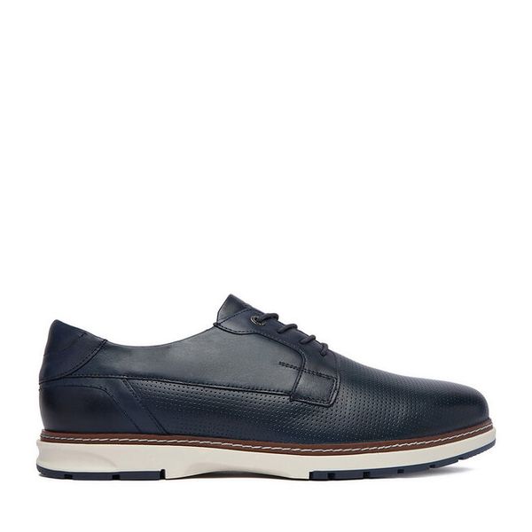 Półbuty Lasocki. Niebieskie półbuty męskie Lasocki, bez zapięcia. Za 229.99 zł.