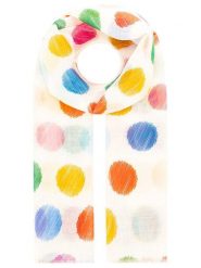 Zwillingsherz Szal "Points" w kolorze białym ze wzorem - 180 x 84 cm rozmiar: onesize. Białe szaliki i kominy damskie Zwillingsherz, bez wzorów, z materiału. Za 62.32 zł.