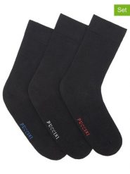 Puccini Skarpety (3 pary) w kolorze czarnym rozmiar: 39-42. Czarne skarpetki męskie Puccini, bez wzorów. Za 56.66 zł.