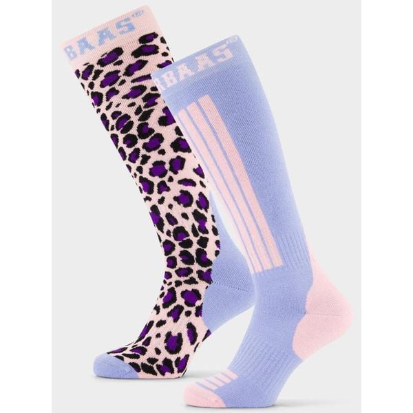 Skarpety narciarskie damskie Poederbaas 2-pak Panther Pink. Czerwone skarpetki damskie POEDERBAAS, bez wzorów, z elastanu. W wyprzedaży za 156.02 zł.