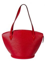 Louis Vuitton Skórzana torebka "St-Jacques" w kolorze czerwonym - 26 x 30 x 17 cm rozmiar: onesize. Czerwone torebki klasyczne damskie Louis Vuitton, bez wzorów, z materiału, bez dodatków. Za 3,145.99 zł.