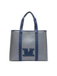 Max Mara Beachwear Torebka BCHFARNETO 2616511059650 Niebieski. Niebieskie torebki klasyczne damskie Max Mara Beachwear, bez wzorów, ze skóry, bez dodatków. Za 944.99 zł.
