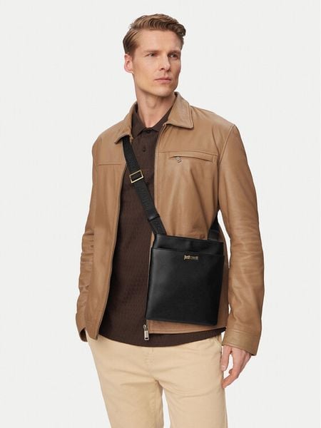 Just Cavalli Saszetka 80QA4B33 ZSB85 Czarny. Czarne saszetki męskie Just Cavalli, ze skóry. Za 589.99 zł.
