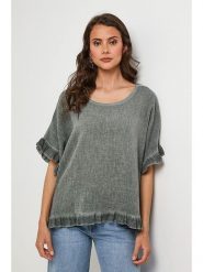 Lin Passion Bluzka w kolorze khaki rozmiar: 40/42. Brązowe bluzki damskie Lin Passion, bez wzorów, klasyczne, bez kołnierzyka, bez ramiączek. Za 127.35 zł.