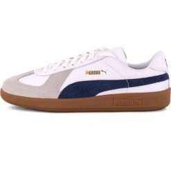 Buty sportowe Puma Army Trainer. Białe buty sportowe na co dzień damskie Puma, bez wzorów, z syntetyku. W wyprzedaży za 290.00 zł.