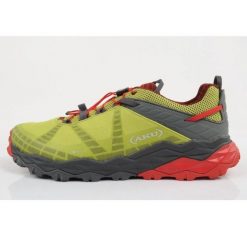 Buty Aku Flyrock Gore-tex 698704 zielone. Zielone buty trekkingowe męskie z gore-texu, bez zapięcia, wspinaczkowe, gore-tex. Za 733.19 zł.