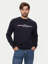 Tommy Hilfiger Bluza MW0MW35530 Granatowy Regular Fit. Niebieskie bluzy bez kaptura męskie Tommy Hilfiger, m, z bawełny. Za 309.99 zł.